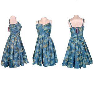 Pinup Couture Audrey Dress in Astrology Print Swing Dress XL New with Tags